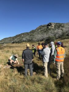 All stakeholders on-site at the peatlands